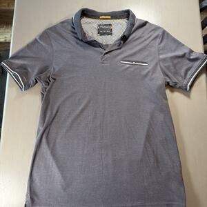 Denim And Flower Ricky Singh‎ Polo L Brushed Black Cotton Blend Summer